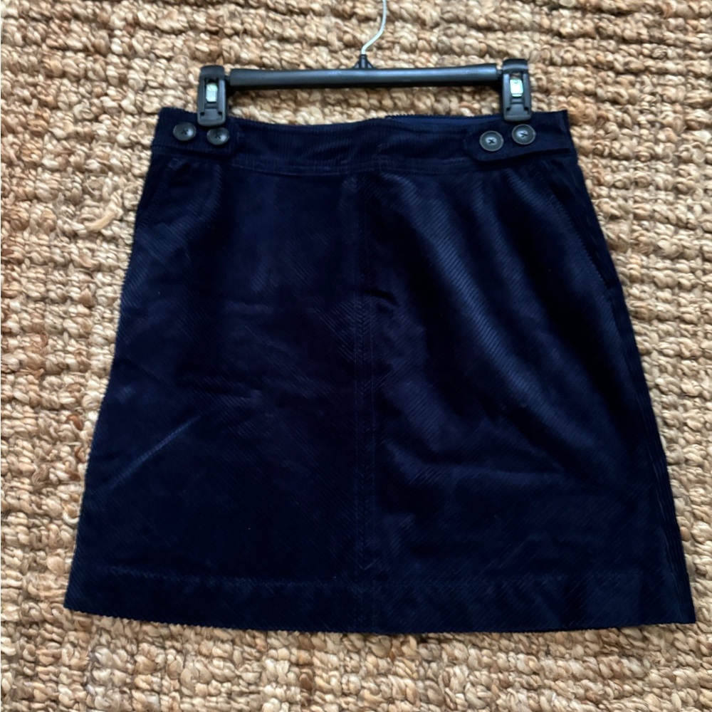 Navy Corduroy Skirt Ann Taylor LOFT
